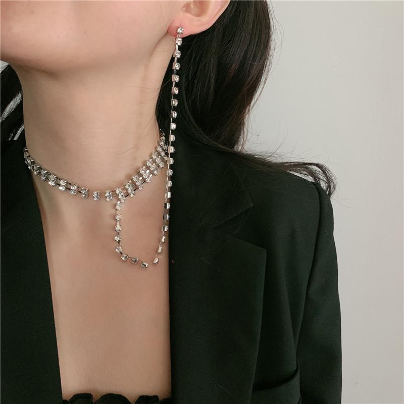 SRCOI Simple Geometric Multilayer Rows Rhinestone Short Necklace Temperament Crystal Clavicle Chain Women Party Jewelry Gifts
SRCOI Simple Geometric Multilayer Rows Rhinestone Short Necklace Temperament Crystal Clavicle Chain Women Party Jewelry Gifts