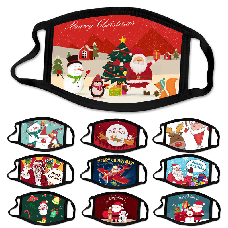 For Adults Cotton Cloth Christmas Mask Cartoon Printed Xmas Face Masks Washable Reusable Anti-dust Mouth Cover Party Mask
For Adults Cotton Cloth Christmas Mask Cartoon Printed Xmas Face Masks Washable Reusable Anti-dust Mouth Cover Party Mask