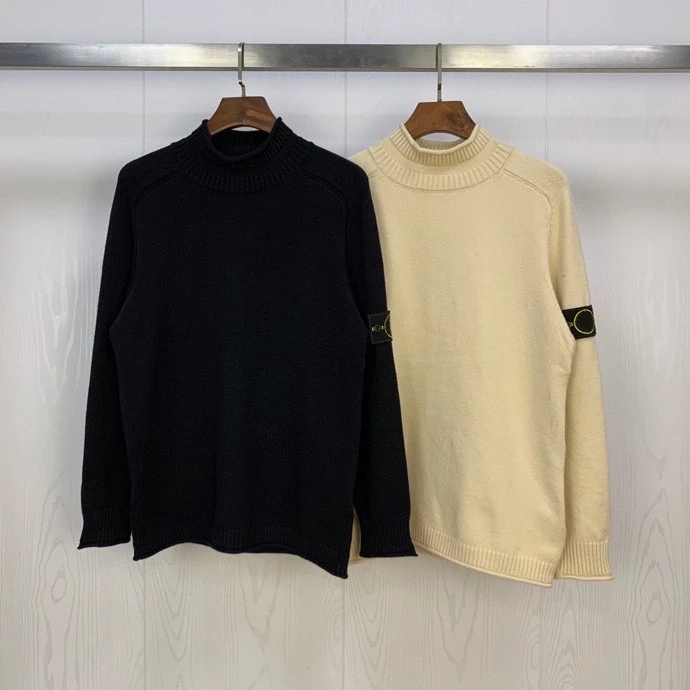 2021 Best Version 1:1 STONE Spring ISLAND Turtleneck Women Men Sweater Pure Color Basic Sweater Outwear Autumn Winter, White;black
2021 Best Version 1:1 STONE Spring ISLAND Turtleneck Women Men Sweater Pure Color Basic Sweater Outwear Autumn Winter, White;black