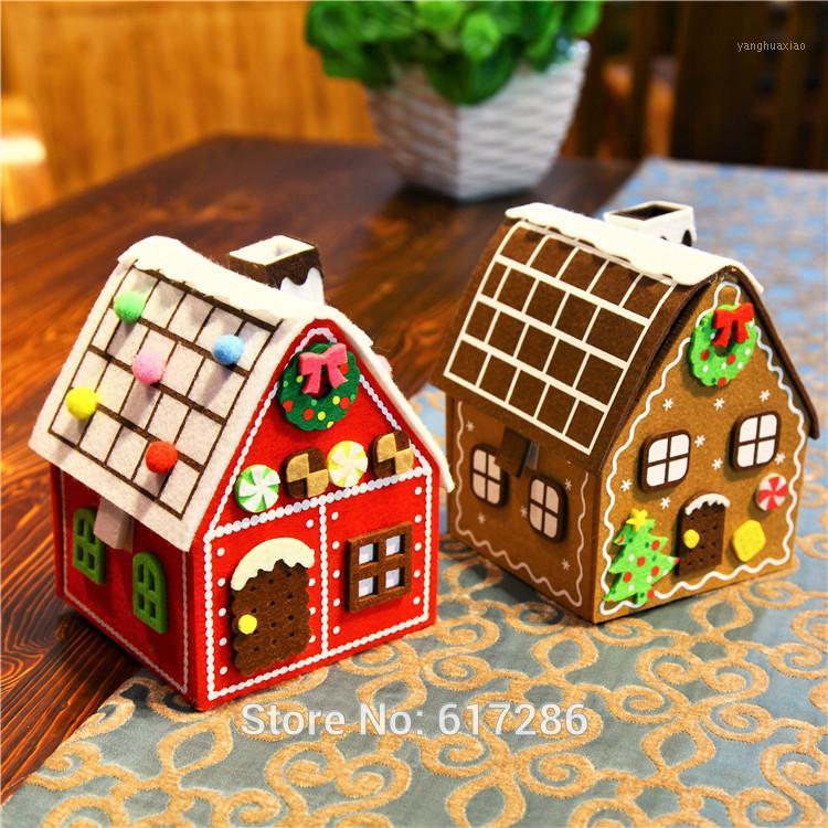 Christmas Decorations ! 2pcs/lot Gingerbread House Felt Brown & Red Big Candy Bag Gift Holder1
Christmas Decorations ! 2pcs/lot Gingerbread House Felt Brown & Red Big Candy Bag Gift Holder1