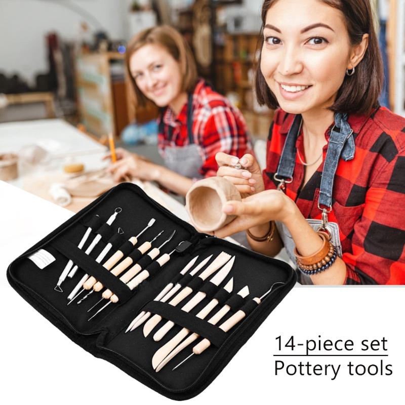 14pcs/set Modeling Clay Knife Shaper Sculpting Pottery Carving Tools Wood Handle Stainless Steel Engraving Cutter
14pcs/set Modeling Clay Knife Shaper Sculpting Pottery Carving Tools Wood Handle Stainless Steel Engraving Cutter