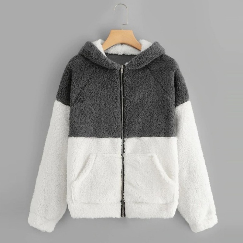 2021 New Shredded Women' Coat Hood Zip-up Sleeves Long Female Wool Jacket Clothes Warm Winter Jackets Hoodie UWKQ, Gray.
2021 New Shredded Women' Coat Hood Zip-up Sleeves Long Female Wool Jacket Clothes Warm Winter Jackets Hoodie UWKQ, Gray.