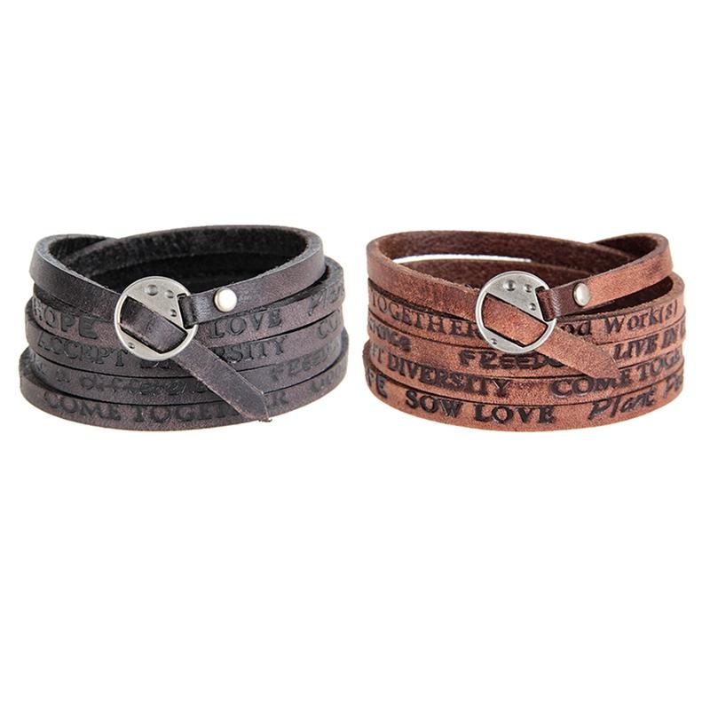 the New Bracelet Embossed English Letters Leather Retro Old Multi-Turn
the New Bracelet Embossed English Letters Leather Retro Old Multi-Turn