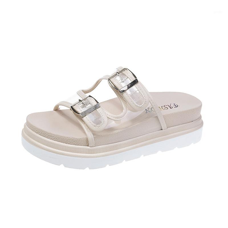 Fashion Transparent PVC Slide Platform Sandals Women Thick Outsole Flats Summer Shoes Buckle Straps1, Beige
Fashion Transparent PVC Slide Platform Sandals Women Thick Outsole Flats Summer Shoes Buckle Straps1, Beige