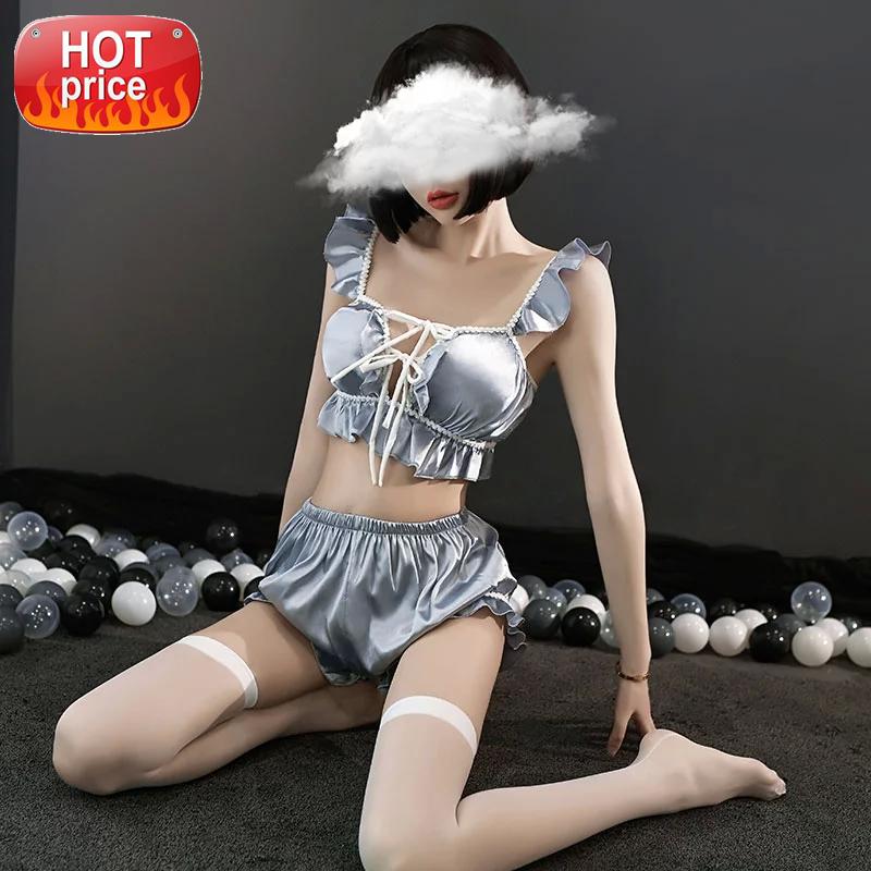 Kawaii Cute Satin Pajamas for Women Sleepwear Summer Pajama Shorts Loungewear Female Lingerie Home Clothes Pijama Mujer New Hot #WA76, Black;white
Kawaii Cute Satin Pajamas for Women Sleepwear Summer Pajama Shorts Loungewear Female Lingerie Home Clothes Pijama Mujer New Hot #WA76, Black;white