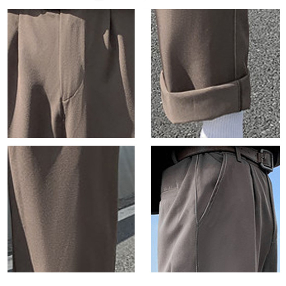 XILAIYU Mens women autumn pants Korean fashion loose straight 9point suit pants wide leg drop feeling Casual small trousers 201110