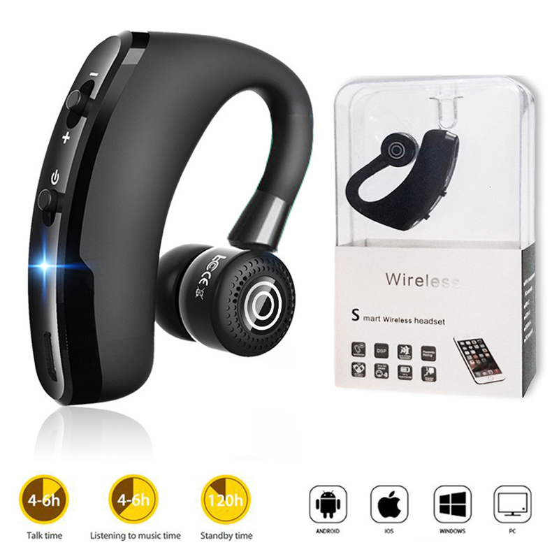 V9 headset hands-free business Bluetooth headset and MIC wireless Bluetooth headset driver noise reduction Voice recognition, Black
V9 headset hands-free business Bluetooth headset and MIC wireless Bluetooth headset driver noise reduction Voice recognition, Black