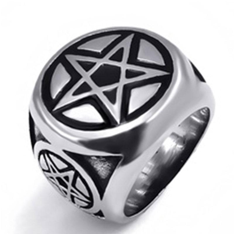 Punk Accessories Magic Pentagram Men's Ring Unique Christmas Gift Party Glamour Jewellery 
Punk Accessories Magic Pentagram Men's Ring Unique Christmas Gift Party Glamour Jewellery