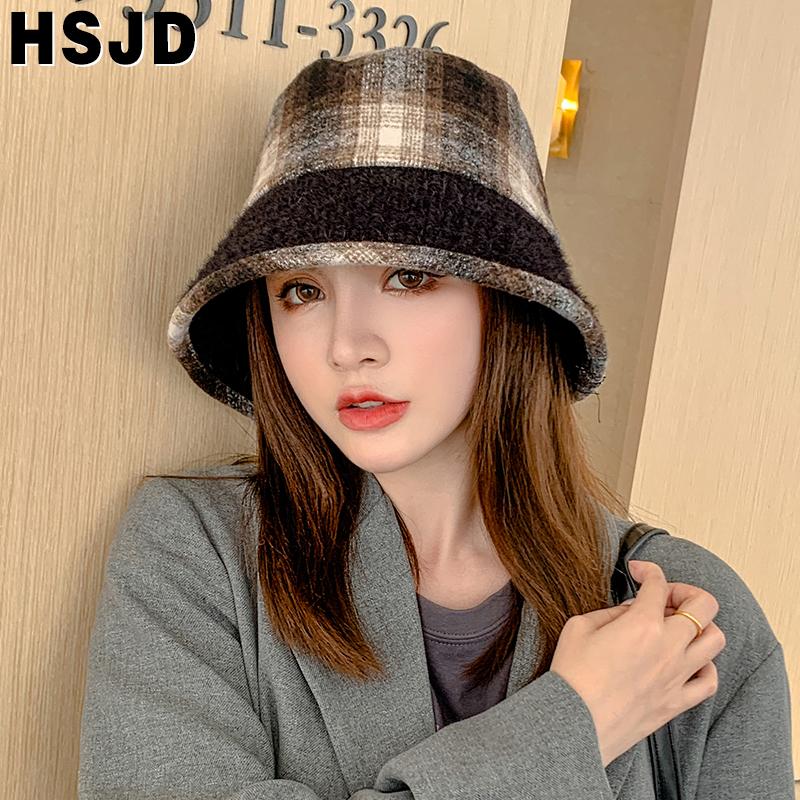 Women Autumn Plaid Bucket Hat Fishing Hat Female Wide Brim Foldable Flat Fisherman's Warm Winter Women Hats Panama Lady Cap, Khaki
Women Autumn Plaid Bucket Hat Fishing Hat Female Wide Brim Foldable Flat Fisherman's Warm Winter Women Hats Panama Lady Cap, Khaki