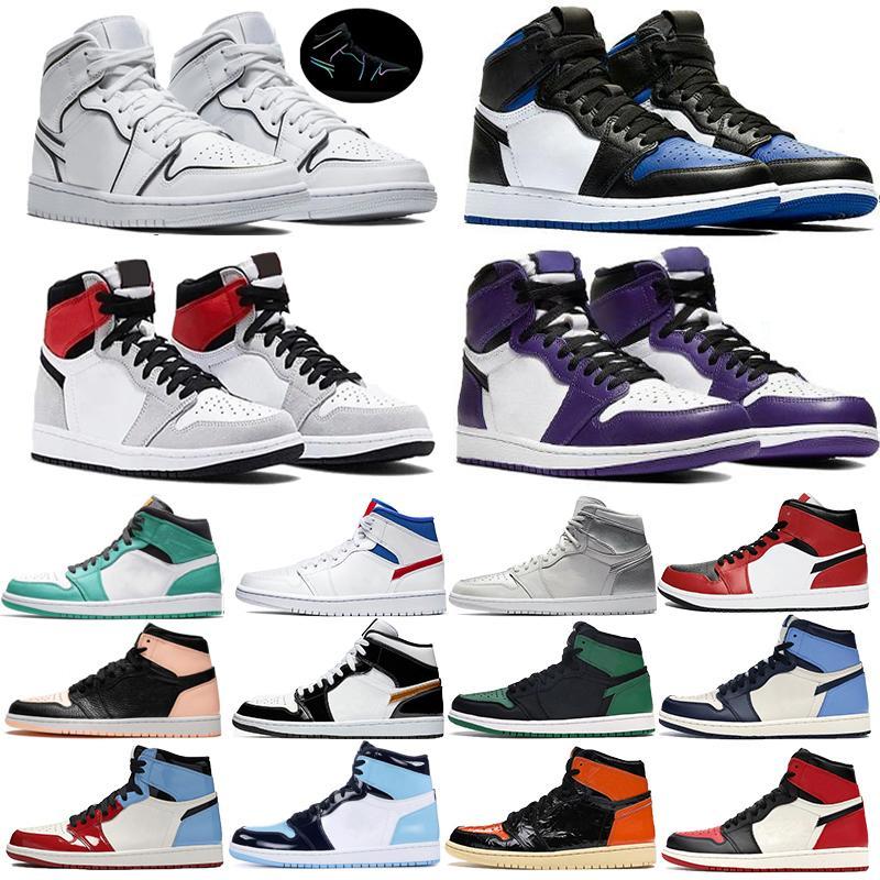 2020 1 High Top OG 1s Basketball Shoes Obsidian UNC Mid Smoke Grey Fearless Twist Mens Trainers Jumpman Sneakers With Box, Split
2020 1 High Top OG 1s Basketball Shoes Obsidian UNC Mid Smoke Grey Fearless Twist Mens Trainers Jumpman Sneakers With Box, Split