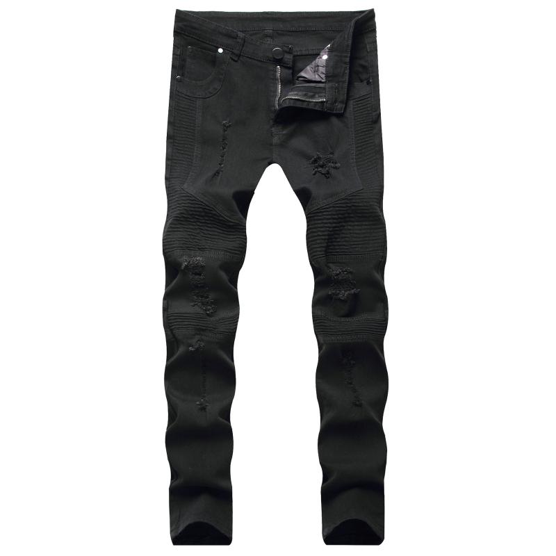 American Streetwear Fashion Men Jeans Elastic Slim Fit Ripped Denim Pencil Pants Homme Designer Stretch Hip Hop Trousers, Blue
American Streetwear Fashion Men Jeans Elastic Slim Fit Ripped Denim Pencil Pants Homme Designer Stretch Hip Hop Trousers, Blue