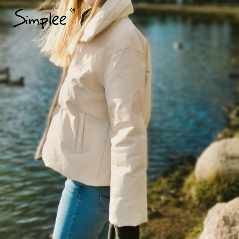 Fashion Lapel PU Leather Parkas Women Long Sleeve Warm Thick Women's Jacket High Street Faux Leather Autumn Winter Parka LJ201127