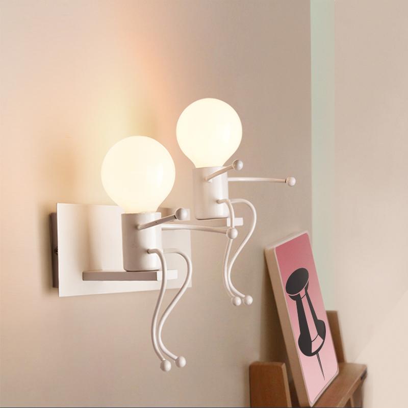 Modern Cartoon Doll Wall Light LED Creative Mounted Iron Sconce Living Room children's room white wall lamps
Modern Cartoon Doll Wall Light LED Creative Mounted Iron Sconce Living Room children's room white wall lamps
