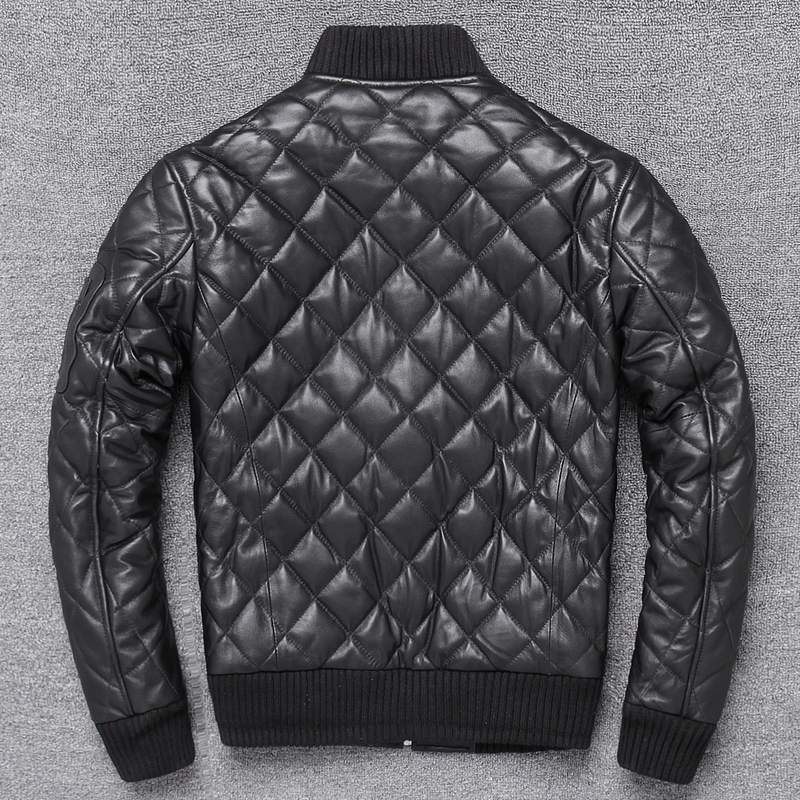 Free shipping,New arrival.winter warm cotton genuine leather jacket.quality plaid sheepskin coat.man leather clothes.sales 201216