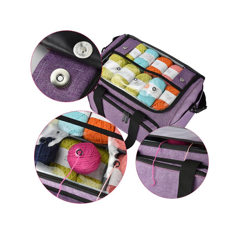 2 Colors Knitting Bag Yarn Tote Organizer with Inner Divider for Wool Crochet Hooks Needles Sewing Set DIY Storage Bag New 2020
2 Colors Knitting Bag Yarn Tote Organizer with Inner Divider for Wool Crochet Hooks Needles Sewing Set DIY Storage Bag New 2020