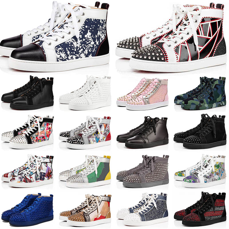 Top Quality Running Shoes Red Bottoms Luxury Womens Diamonds Glitter Sneakers High Tops Leather Suede Spikes Loafers Graffiti Mens Trainers Size 34-47, 20
Top Quality Running Shoes Red Bottoms Luxury Womens Diamonds Glitter Sneakers High Tops Leather Suede Spikes Loafers Graffiti Mens Trainers Size 34-47, 20