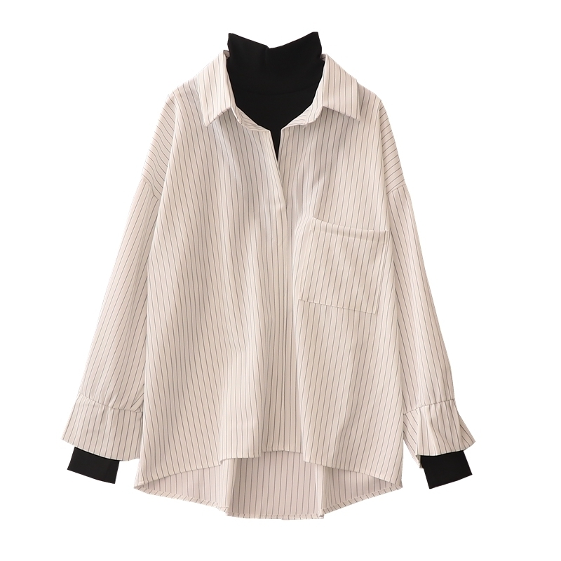False 2021 New Two Pieces Set High Collar Woman Dark Shirt From Vintage to Fall Ba84 1DRM, Black
False 2021 New Two Pieces Set High Collar Woman Dark Shirt From Vintage to Fall Ba84 1DRM, Black