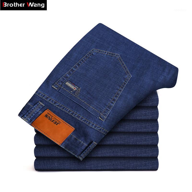 Spring Summer Men Thin Jeans 2019 New Fashion Business Casual Elastic Slim Pants Brand Trousers Plus Size 40 42 44 461, Light blue
Spring Summer Men Thin Jeans 2019 New Fashion Business Casual Elastic Slim Pants Brand Trousers Plus Size 40 42 44 461, Light blue