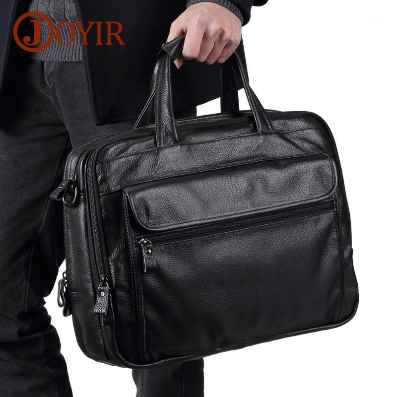 JOYIR Genuine Leather Men's Briefcase 15.6inch Laptop Office Business Shoulder Messenger Bags Male Tote Handbag Portfolio1, Black
JOYIR Genuine Leather Men's Briefcase 15.6inch Laptop Office Business Shoulder Messenger Bags Male Tote Handbag Portfolio1, Black