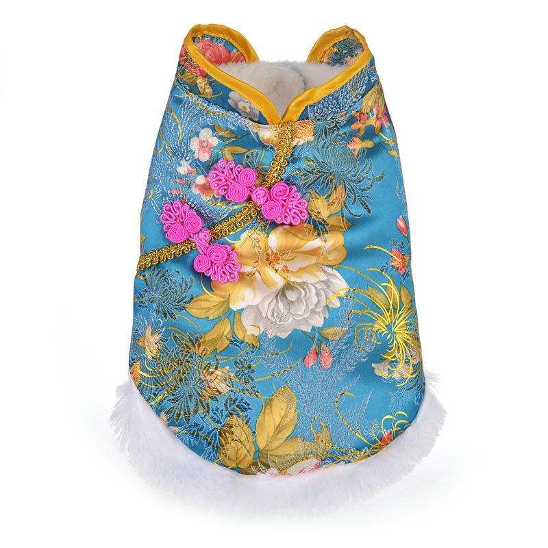 C76 Winter 2021 New Year Dog Clothing Tang Suit Pet Clothes for Dog Cat Chihuahua Puppy Costume Poodle Bichon Pug Coat Jacket, Blue
C76 Winter 2021 New Year Dog Clothing Tang Suit Pet Clothes for Dog Cat Chihuahua Puppy Costume Poodle Bichon Pug Coat Jacket, Blue
