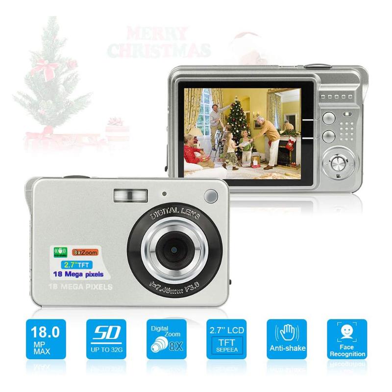 2.7 inch TFT LCD 18MP Digital Camera Kids Children 8x Zoom Anti-Shake Microphone HD Photo Video Camcorder Gift red black white
2.7 inch TFT LCD 18MP Digital Camera Kids Children 8x Zoom Anti-Shake Microphone HD Photo Video Camcorder Gift red black white