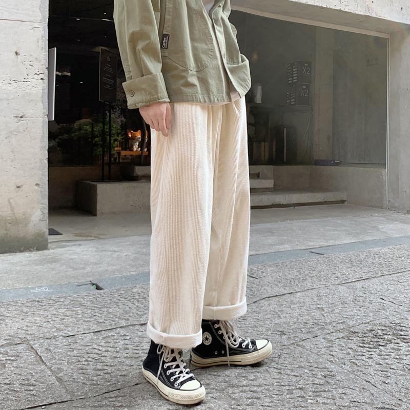 Straight Corduroy Pants Men' Fashion Cotton Beige Casual Pants Men Streetwear Wild Loose Hip-hop Wide Legs Trousers Mens -2XL
Straight Corduroy Pants Men' Fashion Cotton Beige Casual Pants Men Streetwear Wild Loose Hip-hop Wide Legs Trousers Mens -2XL