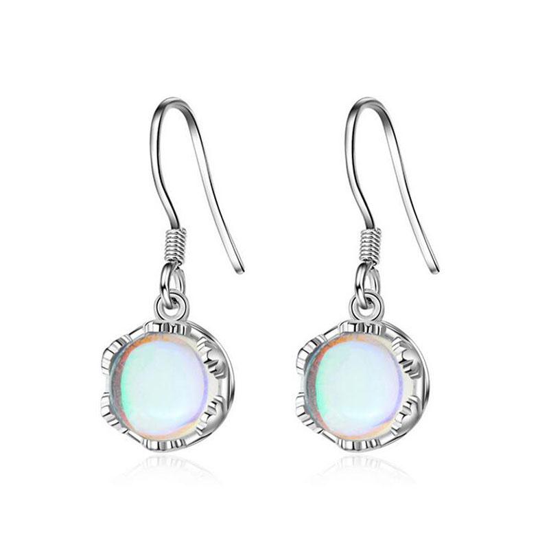 SUNNY New Fashion Moon Stone Female Round Drop Earrings 925 Sterling Silver Earrings For Girls Women Simple Party Gift Jewelry
SUNNY New Fashion Moon Stone Female Round Drop Earrings 925 Sterling Silver Earrings For Girls Women Simple Party Gift Jewelry