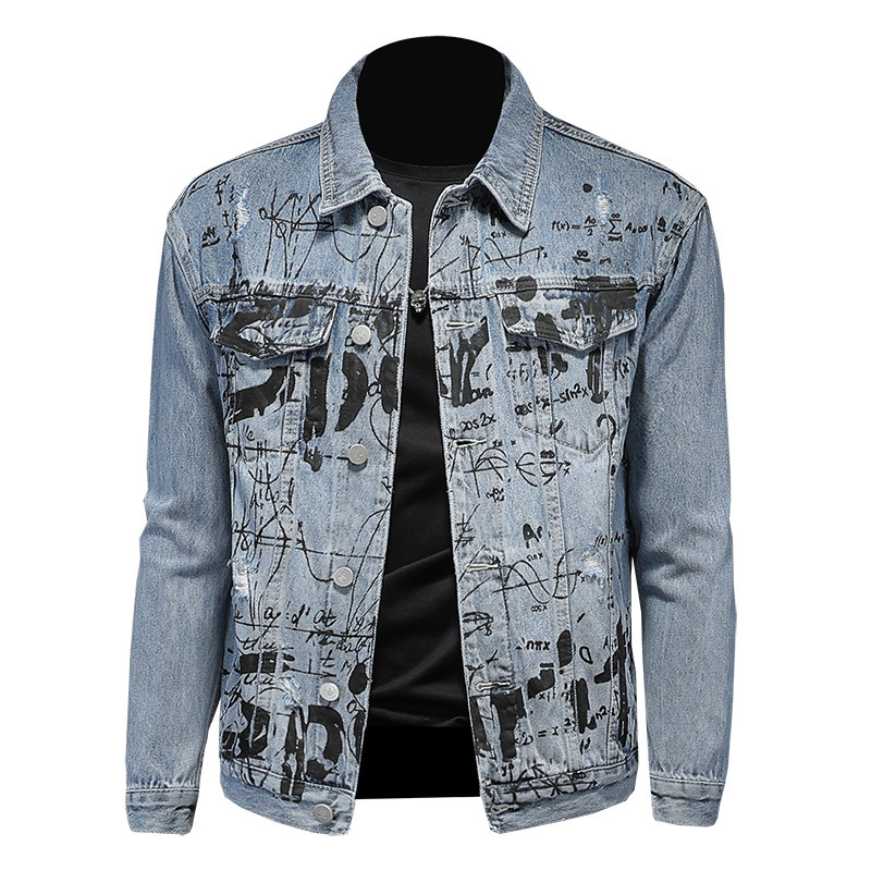 Casual jacket 2020 autumn fashion trend new men's denim jacket lapel slim fit jacket denim Size -4XL MEN'S coat, Multi
Casual jacket 2020 autumn fashion trend new men's denim jacket lapel slim fit jacket denim Size -4XL MEN'S coat, Multi