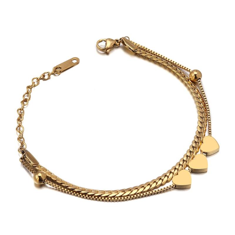 AENSOA Stainless Steel Love Heart Bracelets for Women Girl Party Gift Fashion Gold Color Chain Charm Bracelets Jewelry Wholesale
AENSOA Stainless Steel Love Heart Bracelets for Women Girl Party Gift Fashion Gold Color Chain Charm Bracelets Jewelry Wholesale