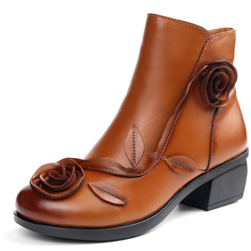 1608 New Women's Shoes Original Hand-made Retro Folk Wind Flowers Shoes Thick Heel Boots Women Cowhide Leather Boot, Bluegrey single linn
1608 New Women's Shoes Original Hand-made Retro Folk Wind Flowers Shoes Thick Heel Boots Women Cowhide Leather Boot, Bluegrey single linn