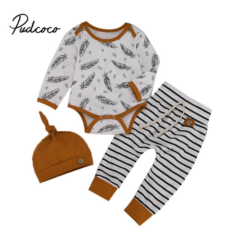 Brand 2020 Brand New Autumn Winter Newborn Infant Baby Boys Clothes Set 3PCS Long Sleeve Bodysuit Tops long Lace-Up Pants +Hat, As pic
Brand 2020 Brand New Autumn Winter Newborn Infant Baby Boys Clothes Set 3PCS Long Sleeve Bodysuit Tops long Lace-Up Pants +Hat, As pic