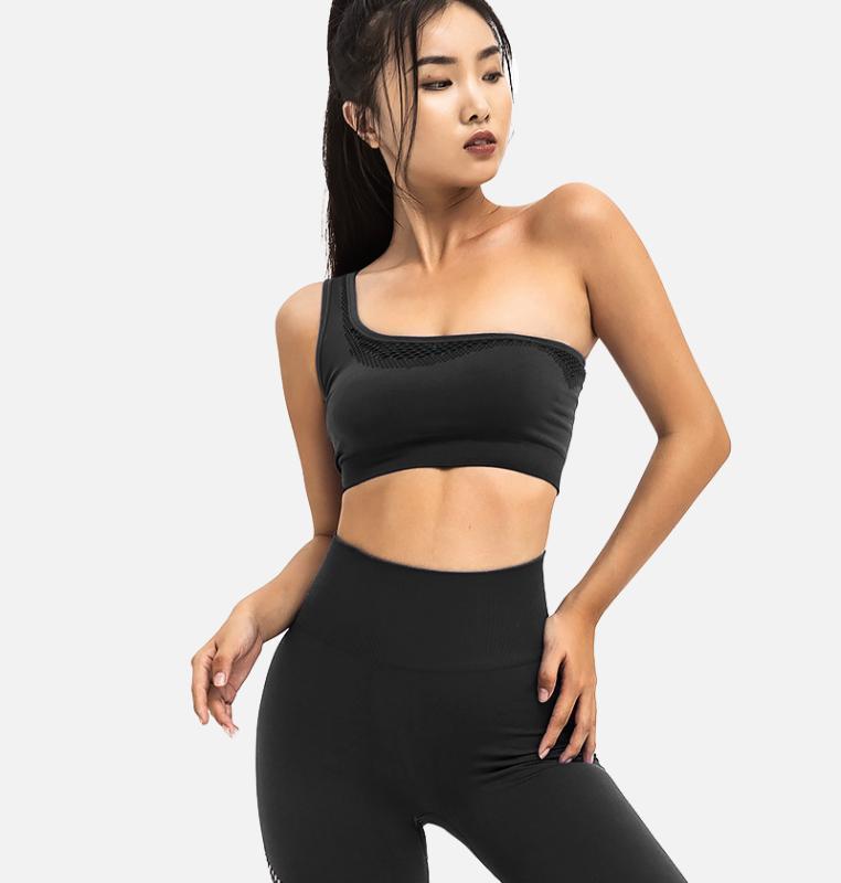 Yoga Oblique Shoulder Hole Vest Sexy Sports Bra Set for Women Gym Outdoor Professional Running Sleeveless Fitness Bra Clothing1, Black
Yoga Oblique Shoulder Hole Vest Sexy Sports Bra Set for Women Gym Outdoor Professional Running Sleeveless Fitness Bra Clothing1, Black