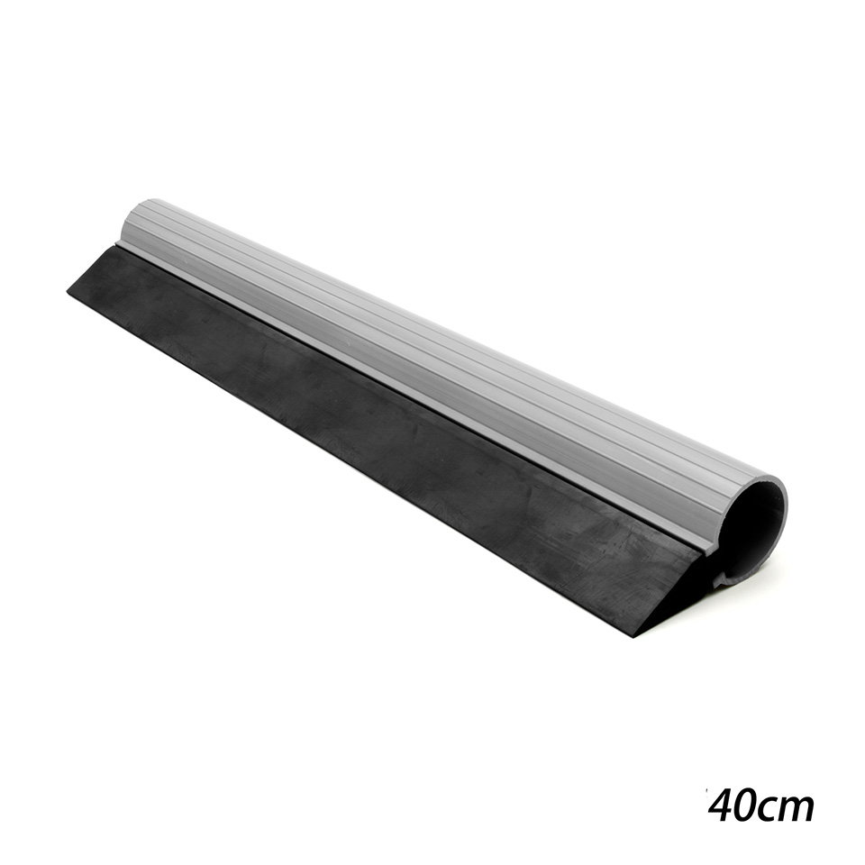 40cm Extra Long Tube Professional Turbo Squeegee - Heavy-Duty Rubber Blade Water Removal Tool for Vinyl Wrap, PPF & Glass Cleaning (Black) TM-146