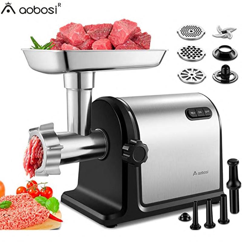 Aobosi Heavy Duty 2000W Max Powerful Electric Meat Grinder Home Sausage Stuffer Meat Mincer Processor
Aobosi Heavy Duty 2000W Max Powerful Electric Meat Grinder Home Sausage Stuffer Meat Mincer Processor