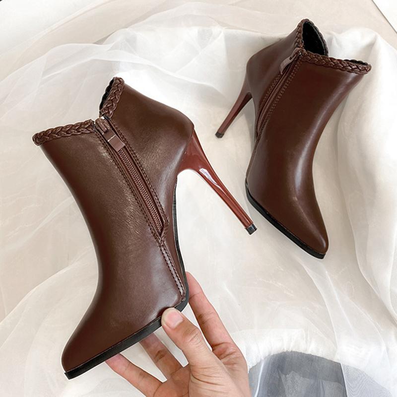 Women Fashion all-match Black Stiletto Boots high-heeled Pointed Boots New Winter For Ladies, Black 10cm
Women Fashion all-match Black Stiletto Boots high-heeled Pointed Boots New Winter For Ladies, Black 10cm