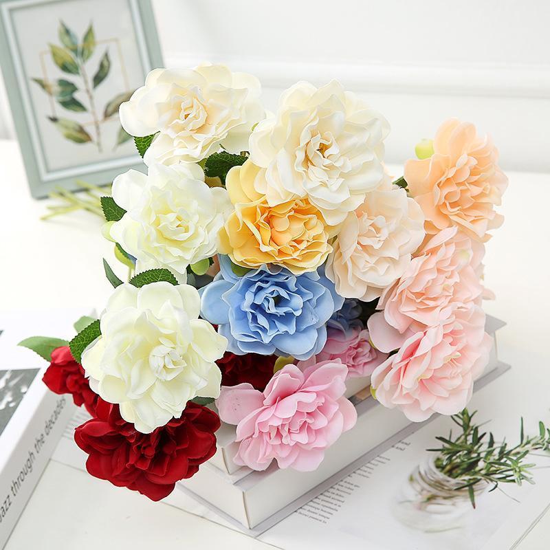Imitation Flowers Rose Rose Artificial Flower Home Decoration Three Head Gardenia Wedding Set Floral Photographic Prop Flower Ar1, Blue
Imitation Flowers Rose Rose Artificial Flower Home Decoration Three Head Gardenia Wedding Set Floral Photographic Prop Flower Ar1, Blue