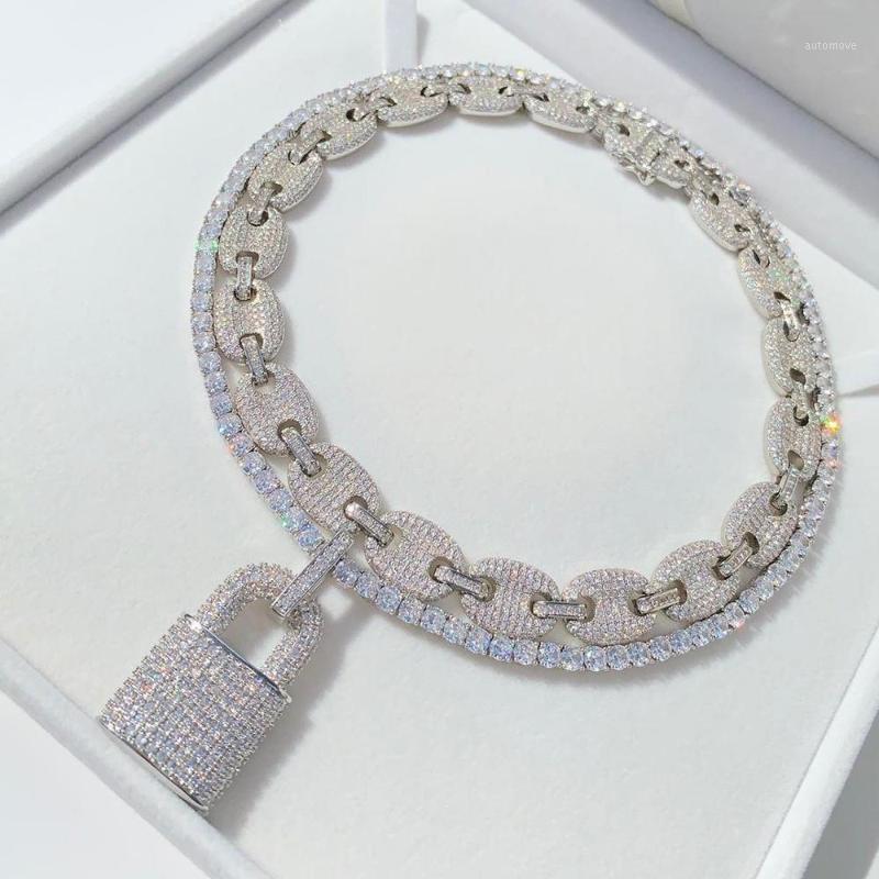 2021 NEW Iced Out Bling Women Jewelry 5A Tennis Chain Full Micro Pave CZ Lock Pendant Hip Hop Women Necklace1
2021 NEW Iced Out Bling Women Jewelry 5A Tennis Chain Full Micro Pave CZ Lock Pendant Hip Hop Women Necklace1