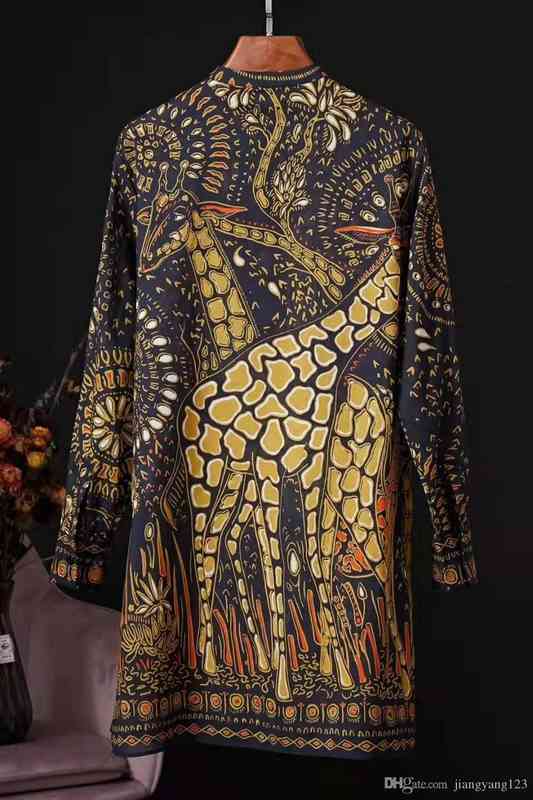 Women' Blouses & Shirts style art French RETRO spring holiday lion Giraffe Print close waist shirt dress 6GNO, Yellow
Women' Blouses & Shirts style art French RETRO spring holiday lion Giraffe Print close waist shirt dress 6GNO, Yellow