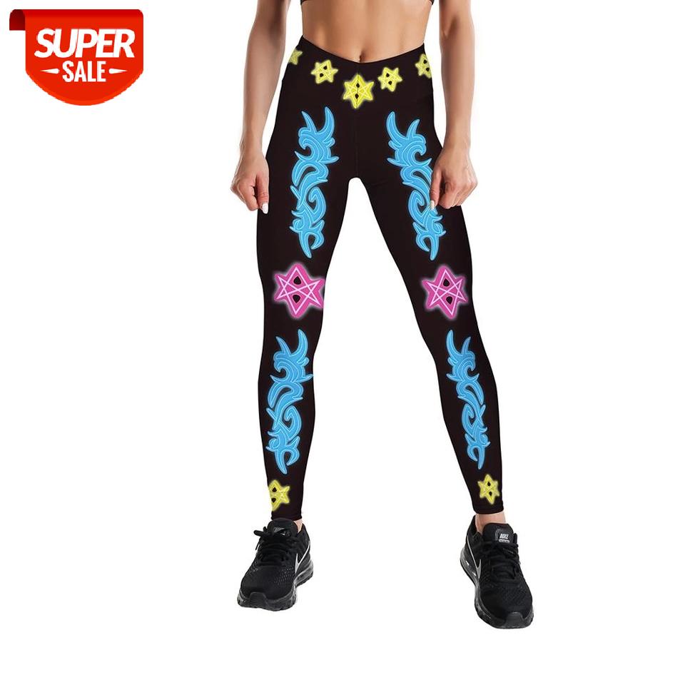 Qickitout 12%spandex Sexy Push Up Elastic High Waist Printed Leggings For Women Yellow Star Totem Black Leggings #m73J, Black;white
Qickitout 12%spandex Sexy Push Up Elastic High Waist Printed Leggings For Women Yellow Star Totem Black Leggings #m73J, Black;white