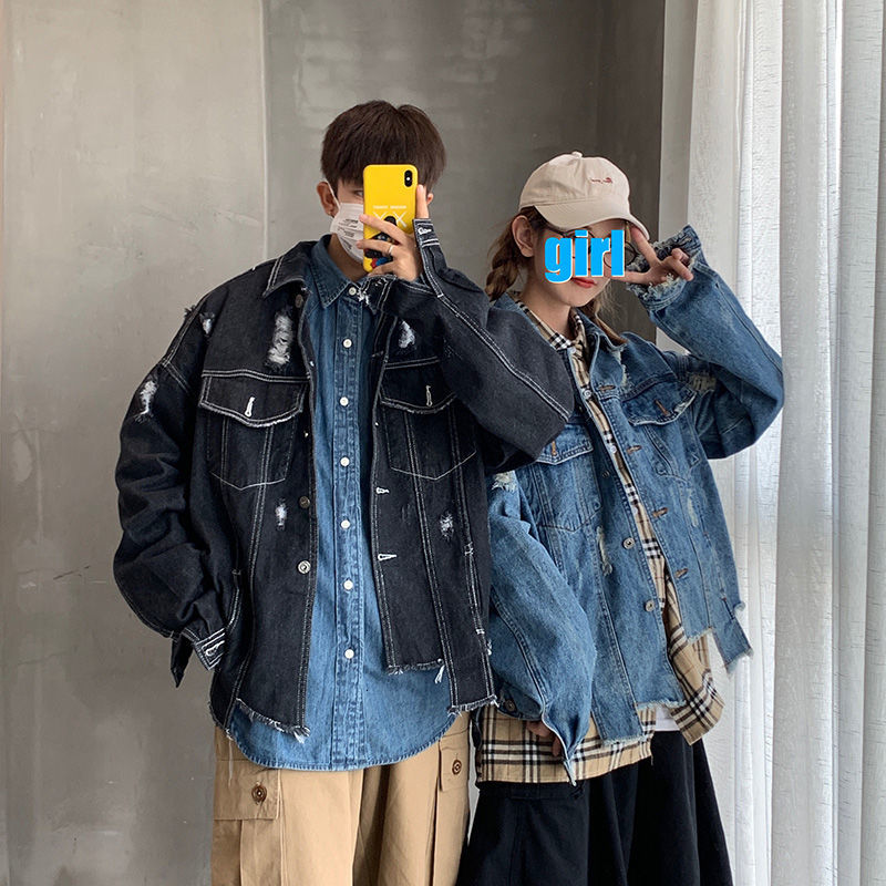 Men's New 2021 Autumn Thin Embroidered Long Sleeve Denim Jacket Young Clothes KJ39, Black
Men's New 2021 Autumn Thin Embroidered Long Sleeve Denim Jacket Young Clothes KJ39, Black