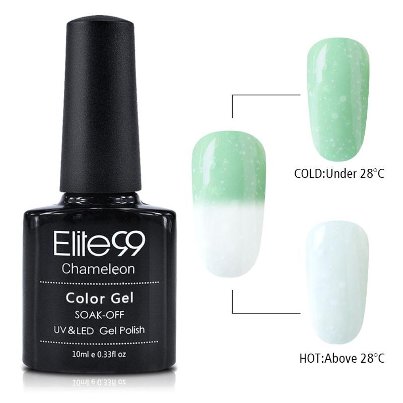 Elite99 5 Pieces/lot Thermal Nail Art Gel Polish 10ml Soak Off Temperature Color Changing UV Nails Manicure Polish Gel Varnish