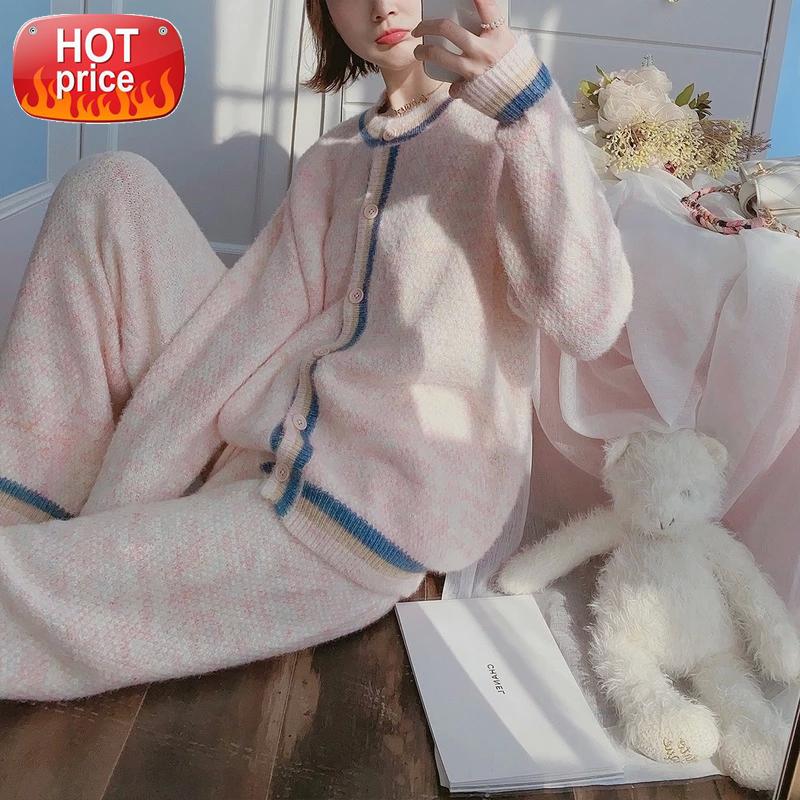 Winter Sweet Cute Pajamas for Women Soft Sleepwear Long Sleeve Two Piece Home Clothes Suit Pijama Bedroom Pjs Sets Dropshipping #gp2p, Black;white
Winter Sweet Cute Pajamas for Women Soft Sleepwear Long Sleeve Two Piece Home Clothes Suit Pijama Bedroom Pjs Sets Dropshipping #gp2p, Black;white