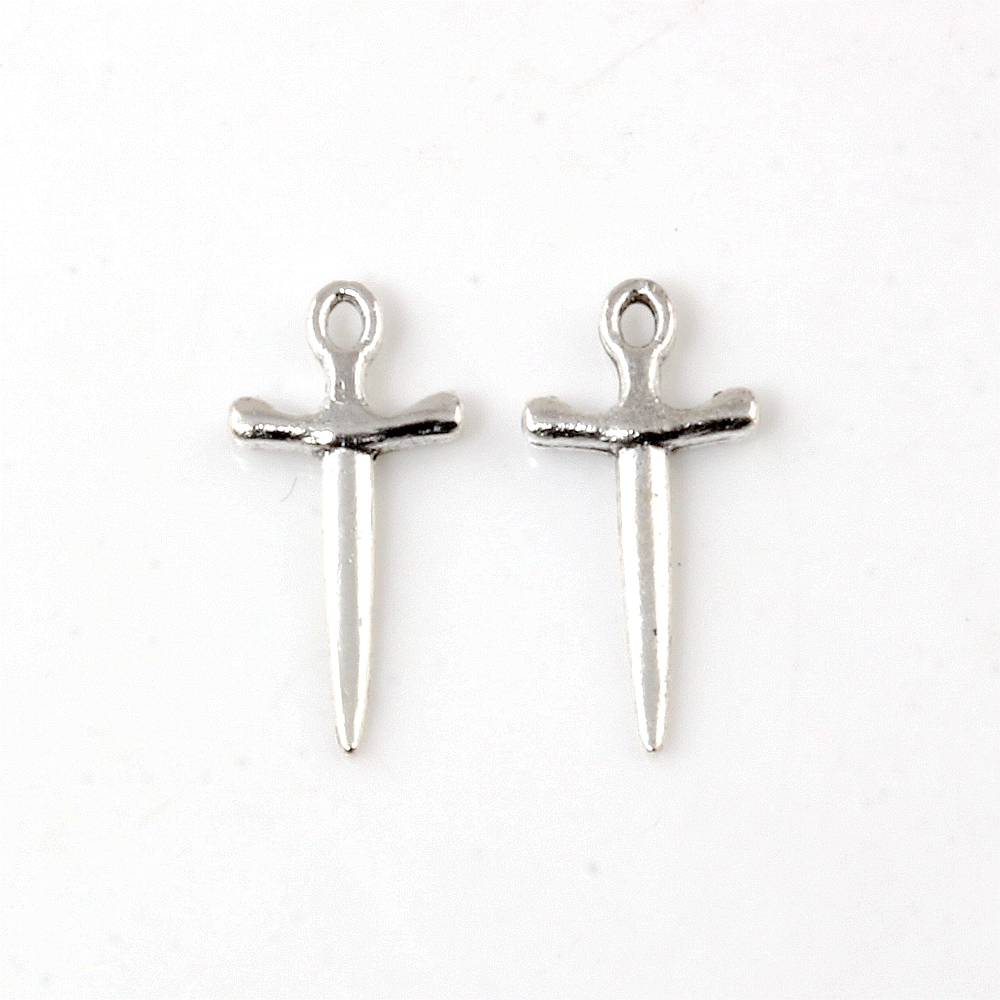 300Pcs Alloy Cross Sword Charms Pendants For Jewelry Making Bracelet Necklace DIY Accessories 9.5X20.5mm A-247
300Pcs Alloy Cross Sword Charms Pendants For Jewelry Making Bracelet Necklace DIY Accessories 9.5X20.5mm A-247