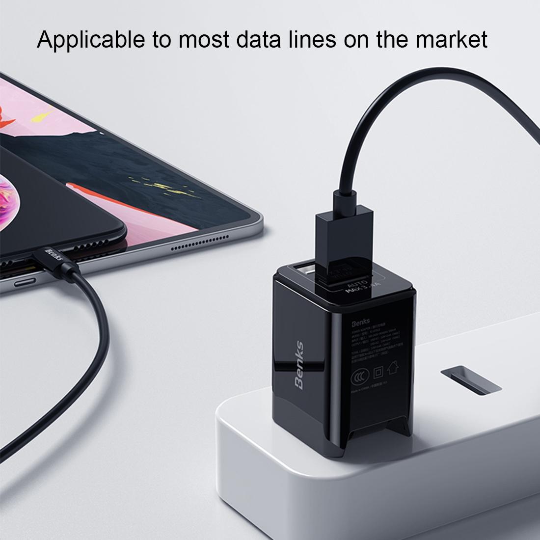 Benks Portable 5V24A Dual USB Port Smart Quick Charge Travel Charger for iPhone Galaxy Huawei Xiaomi LG HTC and Other Smart Phones Recharge
Benks Portable 5V24A Dual USB Port Smart Quick Charge Travel Charger for iPhone Galaxy Huawei Xiaomi LG HTC and Other Smart Phones Recharge