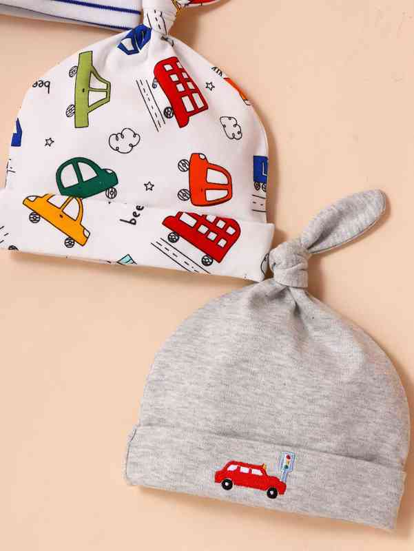 3pcs Baby Cartoon Graphic Hat SHE