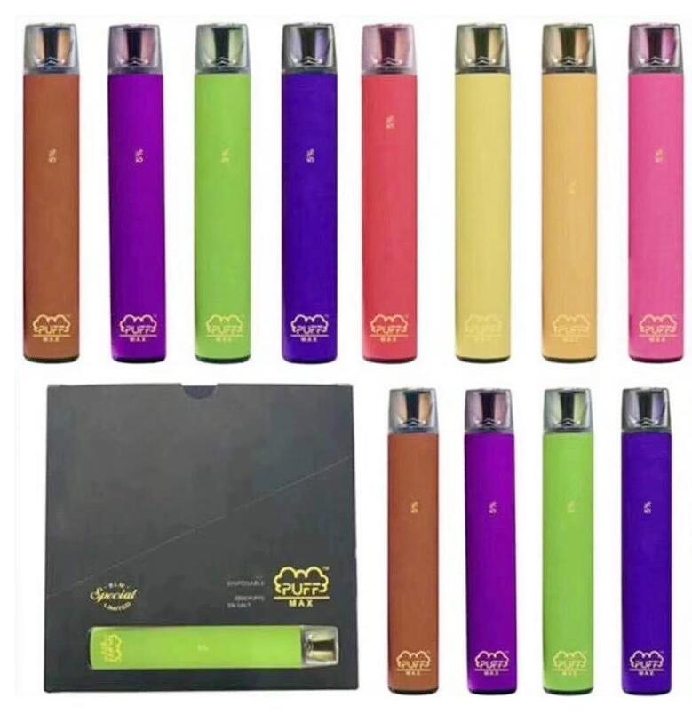 Newest PUFF max Disposable Vape Device Built in 1200mah Battery Cartridge Pods 2000 Puffs All-In-One Vape Pen 8 Colors
Newest PUFF max Disposable Vape Device Built in 1200mah Battery Cartridge Pods 2000 Puffs All-In-One Vape Pen 8 Colors
