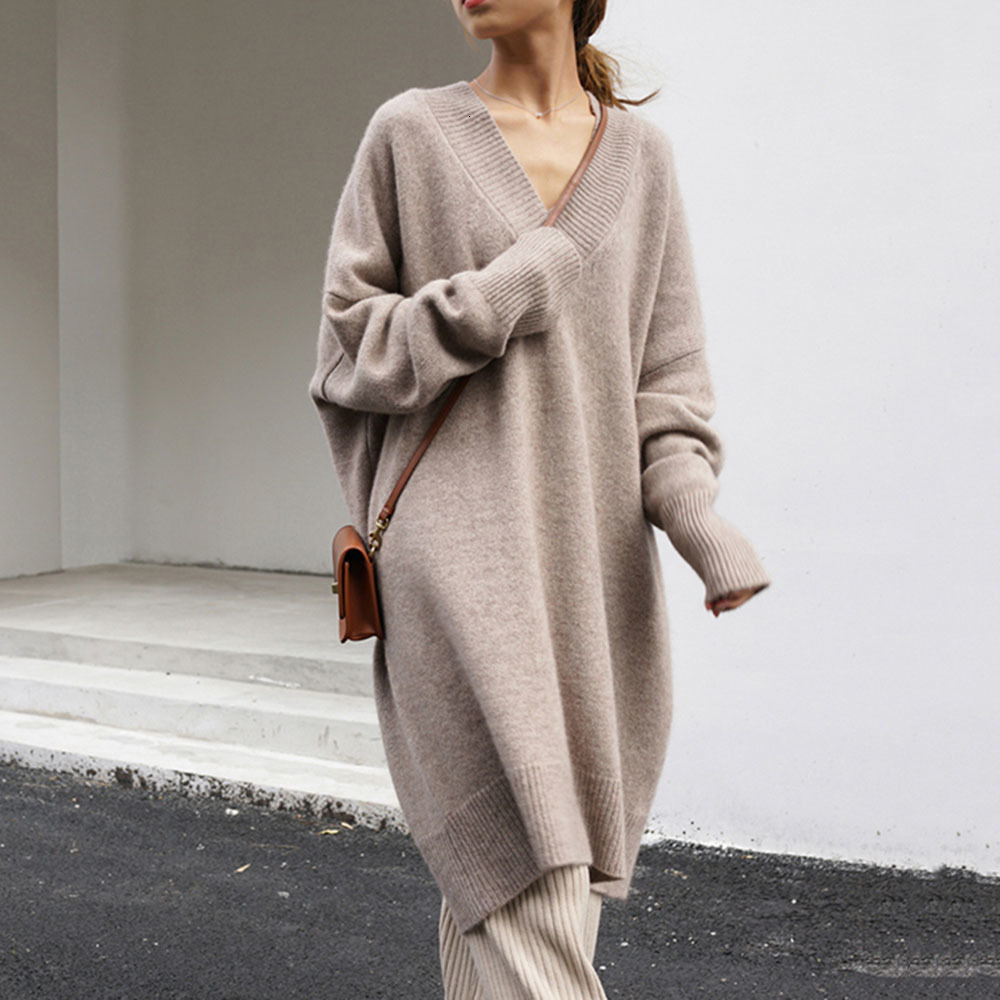 2021 New Straight Women Warm Sweater Knitted Sleeve Oversize Loose Long Sweaters Autumn Spring Office Lady Work NY0H, Khaki
2021 New Straight Women Warm Sweater Knitted Sleeve Oversize Loose Long Sweaters Autumn Spring Office Lady Work NY0H, Khaki