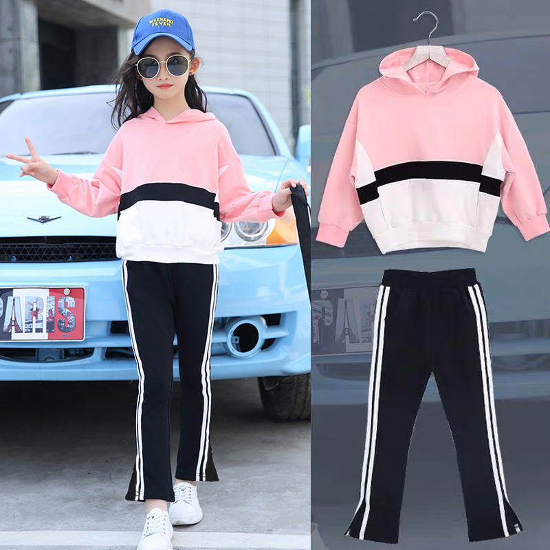 Girls Clothes Sets Autumn Children's Clothing Set Sweatshirt + Pants Two-piece Casual Kids Sport Suits Teenage 6 8 9 10 12 years LJ200916