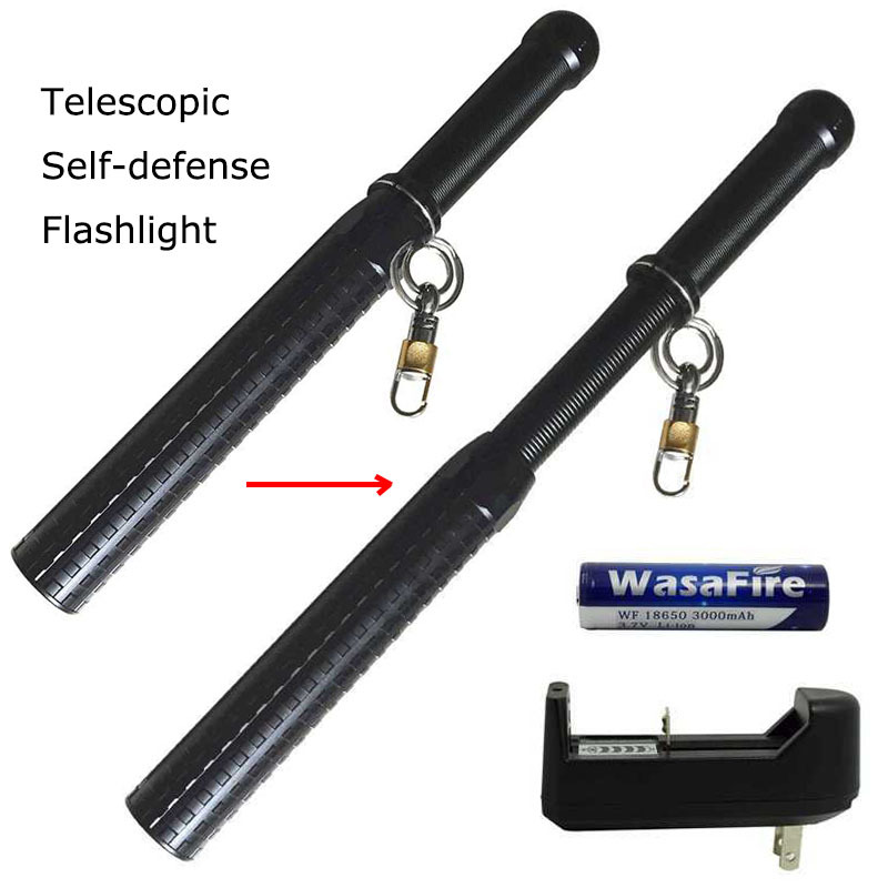 800LM XPE Q5 Telescopic Zoom LED Flashlight 3 Modes Tactical Lantern Self Defense Baton Torch Security Stick with Keychain Y200727
800LM XPE Q5 Telescopic Zoom LED Flashlight 3 Modes Tactical Lantern Self Defense Baton Torch Security Stick with Keychain Y200727