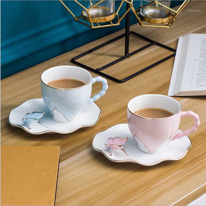 2pcs Light Luxury Ceramic Coffee Cup Set with plates pure Blue Pink Yellow color 180mL Breakfast Afternoon Mug1, 2 blue cups 2 plates
2pcs Light Luxury Ceramic Coffee Cup Set with plates pure Blue Pink Yellow color 180mL Breakfast Afternoon Mug1, 2 blue cups 2 plates